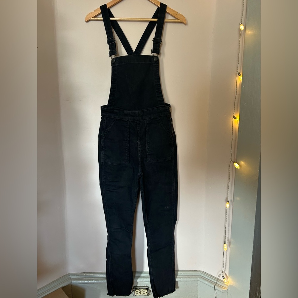 Madewell Black Denim Overalls